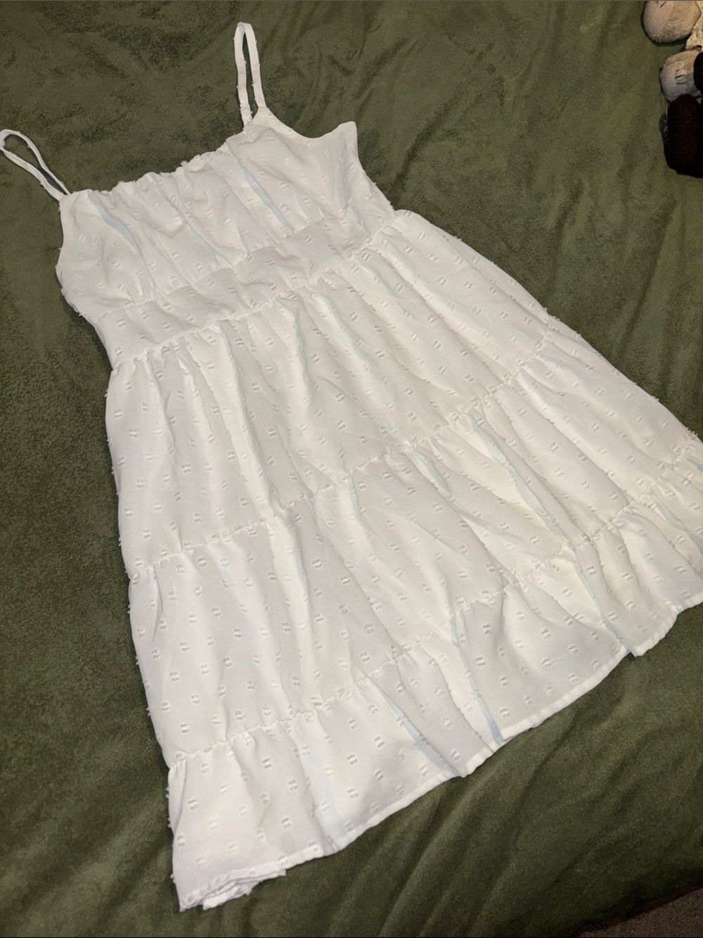 White Eyelet Tiered Sundress